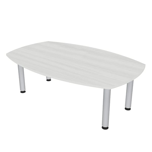 45 in W, 72 in L, 29 in H, Engineered Wood Top, White